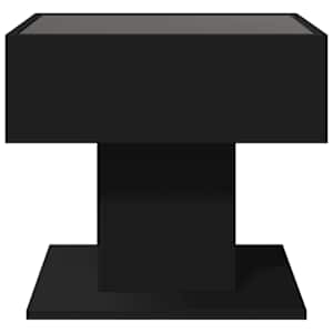 Konferenční stolek s LED černý 50 x 50 x 45 cm kompozitní dřevo - obrázek 6