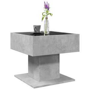 Konferenční stolek s LED betonově šedý 50 x 50 x 45 cm kompozit - obrázek 5