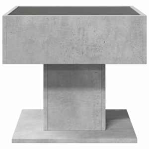 Konferenční stolek s LED betonově šedý 50 x 50 x 45 cm kompozit - obrázek 6