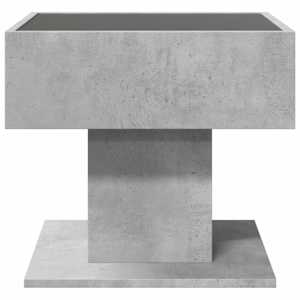 Konferenční stolek s LED betonově šedý 50 x 50 x 45 cm kompozit - obrázek 7