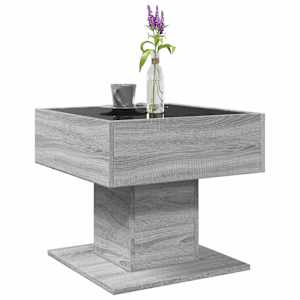 Konferenční stolek s LED šedý sonoma 50 x 50 x 45 cm kompozit - obrázek 5