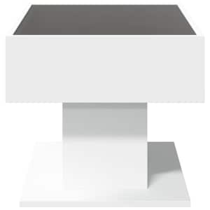 Konferenční stolek s LED bílý 70 x 50 x 45 cm kompozitní dřevo - obrázek 7