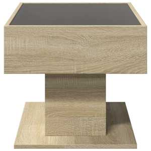 Konferenční stolek s LED dub sonoma 70 x 50 x 45 cm kompozit - obrázek 7