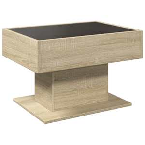 Konferenční stolek s LED dub sonoma 70 x 50 x 45 cm kompozit - obrázek 8