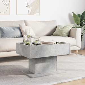 Konferenční stolek s LED betonově šedý 70 x 50 x 45 cm kompozit - obrázek 4
