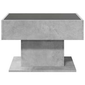 Konferenční stolek s LED betonově šedý 70 x 50 x 45 cm kompozit - obrázek 6