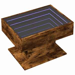 Konferenční stolek s LED kouřový dub 70 x 50 x 45 cm kompozit - obrázek 3