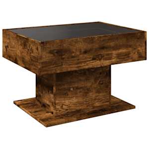 Konferenční stolek s LED kouřový dub 70 x 50 x 45 cm kompozit - obrázek 8