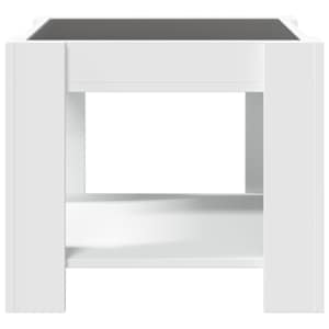 Konferenční stolek s LED bílý 53 x 53 x 45 cm kompozitní dřevo - obrázek 7