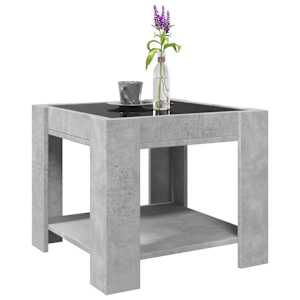 Konferenční stolek s LED betonově šedý 53 x 53 x 45 cm kompozit - obrázek 5