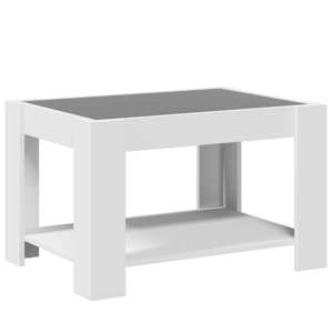 Konferenční stolek s LED bílý 73 x 53 x 45 cm kompozitní dřevo - obrázek 8