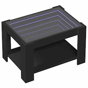 Konferenční stolek s LED černý 73 x 53 x 45 cm kompozitní dřevo - obrázek 3