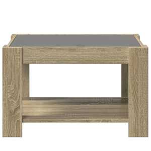 Konferenční stolek s LED dub sonoma 73 x 53 x 45 cm kompozit - obrázek 6