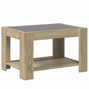 Konferenční stolek s LED dub sonoma 73 x 53 x 45 cm kompozit - obrázek 8
