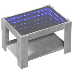 Konferenční stolek s LED betonově šedý 73 x 53 x 45 cm kompozit - obrázek 3