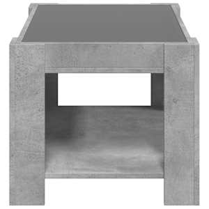 Konferenční stolek s LED betonově šedý 73 x 53 x 45 cm kompozit - obrázek 7