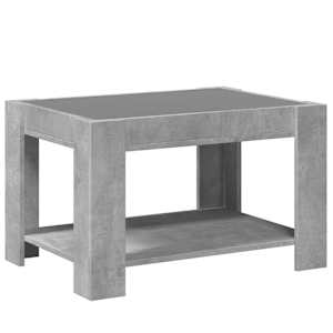 Konferenční stolek s LED betonově šedý 73 x 53 x 45 cm kompozit - obrázek 8