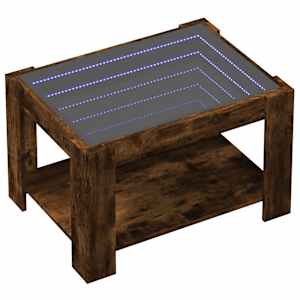 Konferenční stolek s LED kouřový dub 73 x 53 x 45 cm kompozit - obrázek 3