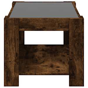 Konferenční stolek s LED kouřový dub 73 x 53 x 45 cm kompozit - obrázek 7