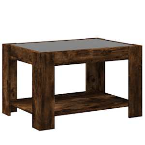 Konferenční stolek s LED kouřový dub 73 x 53 x 45 cm kompozit - obrázek 8