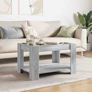 Konferenční stolek s LED šedý sonoma 73 x 53 x 45 cm kompozit - obrázek 4