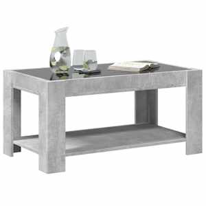 Konferenční stolek s LED betonově šedý 93 x 53 x 45 cm kompozit - obrázek 5