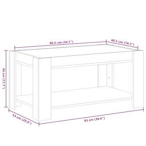Konferenční stolek s LED kouřový dub 93 x 53 x 45 cm kompozit - obrázek 13
