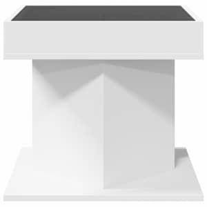 Konferenční stolek s LED bílý 50 x 50 x 45 cm kompozitní dřevo - obrázek 6