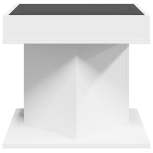 Konferenční stolek s LED bílý 50 x 50 x 45 cm kompozitní dřevo - obrázek 7