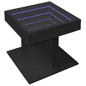 Konferenční stolek s LED černý 50 x 50 x 45 cm kompozitní dřevo - obrázek 3
