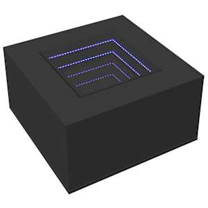Konferenční stolek s LED černý 60 x 60 x 40 cm kompozitní dřevo - obrázek 3