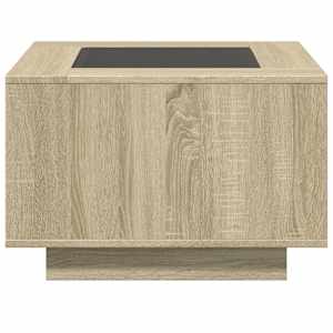 Konferenční stolek s LED dub sonoma 60 x 60 x 40 cm kompozit - obrázek 6
