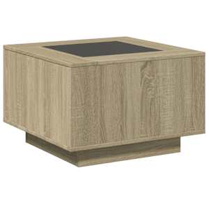 Konferenční stolek s LED dub sonoma 60 x 60 x 40 cm kompozit - obrázek 8
