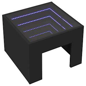 Konferenční stolek s Infinity LED černý 40 x 40 x 30 cm - obrázek 3