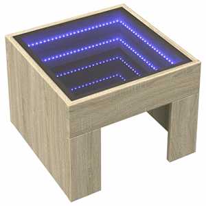 Konferenční stolek s Infinity LED dub sonoma 40 x 40 x 30 cm - obrázek 3