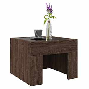 Konferenční stolek s Infinity LED hnědý dub 40 x 40 x 30 cm - obrázek 5