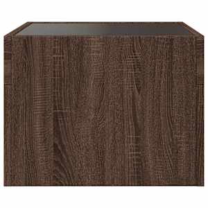 Konferenční stolek s Infinity LED hnědý dub 40 x 40 x 30 cm - obrázek 7