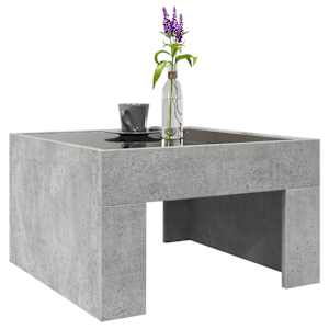 Konferenční stolek s Infinity LED betonově šedý 50 x 50 x 30 cm - obrázek 5