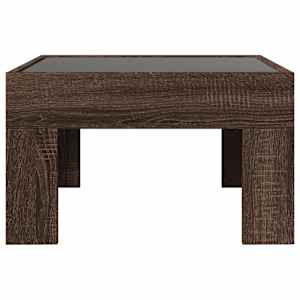 Konferenční stolek s Infinity LED hnědý dub 50 x 50 x 30 cm - obrázek 6