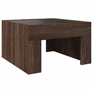 Konferenční stolek s Infinity LED hnědý dub 50 x 50 x 30 cm - obrázek 8