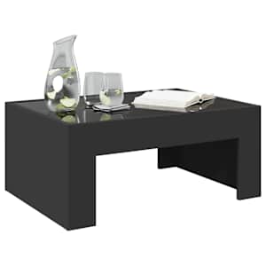 Konferenční stolek s Infinity LED černý 70 x 50 x 30 cm - obrázek 5