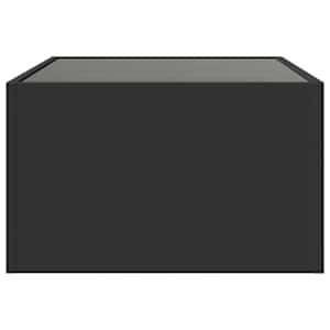 Konferenční stolek s Infinity LED černý 70 x 50 x 30 cm - obrázek 7