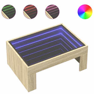Konferenční stolek s Infinity LED dub sonoma 70 x 50 x 30 cm - obrázek 2