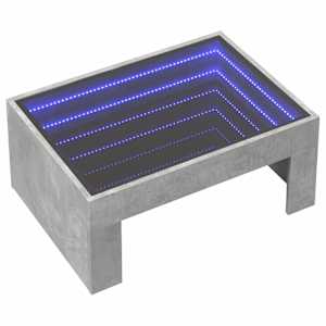 Konferenční stolek s Infinity LED betonově šedý 70 x 50 x 30 cm - obrázek 3