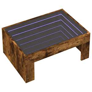 Konferenční stolek s Infinity LED kouřový dub 70 x 50 x 30 cm - obrázek 3