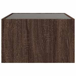 Konferenční stolek s Infinity LED hnědý dub 70 x 50 x 30 cm - obrázek 7