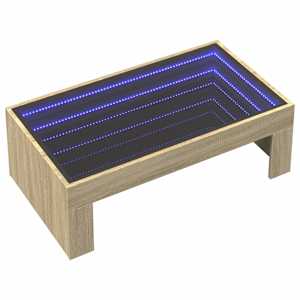 Konferenční stolek s Infinity LED dub sonoma 90 x 50 x 30 cm - obrázek 3