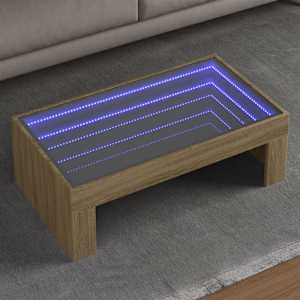 Konferenční stolek s Infinity LED dub sonoma 90 x 50 x 30 cm - obrázek 1