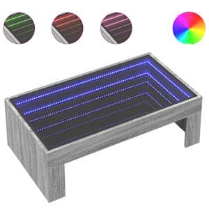 Konferenční stolek s Infinity LED šedý sonoma 90 x 50 x 30 cm - obrázek 2