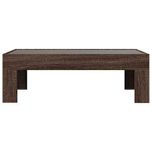 Konferenční stolek s Infinity LED hnědý dub 90 x 50 x 30 cm - obrázek 6